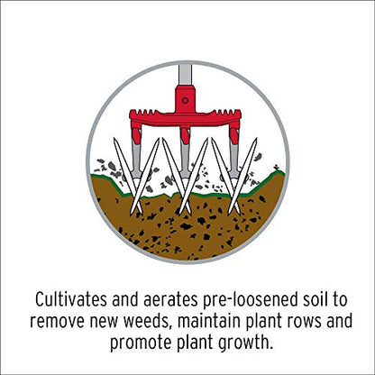 Corona LG 3634 DiscCULTIVATOR Garden Disc Cultivator, Red