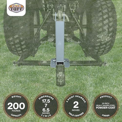 Field Tuff FTF-03DBRM Heavy Duty Farm Tractor Drawbar Stabilizer & Trailer Mover