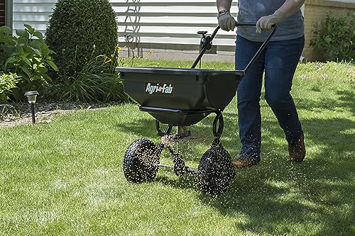 Agri-Fab 45-0388-KD 85 lb. Push Lawn & Garden Broadcast Spreader for Seed,Fertilizer; Walk Behind with Easy to use Cable Control