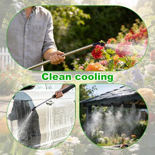 2pcs 110°Flat Fan Garden Spray Nozzles with 14pcs 7 Sizes 0.1-0.6mm Tips