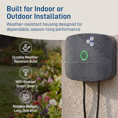 Orbit B-hyve XR Smart Sprinkler Timer - 16-Zone - WiFi-Enabled Indoor/Outdoor Irrigation Controller - App Control - Weatherproof Watering System - Multi Zone - Custom Programs - 57995 - size: 16-Zone