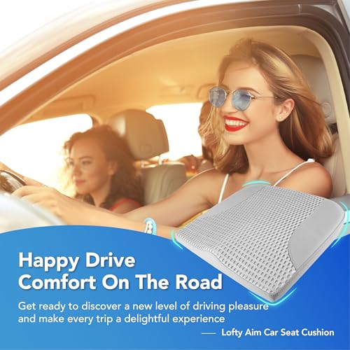 Lofty Aim Car Seat Cushion, Car Seat Pillow, Automotive Cushion - color: Gray