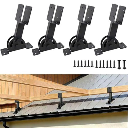 2x4 Heavy Duty Roof Riser Brackets Kit 4 Pcs - size: 2x4-4