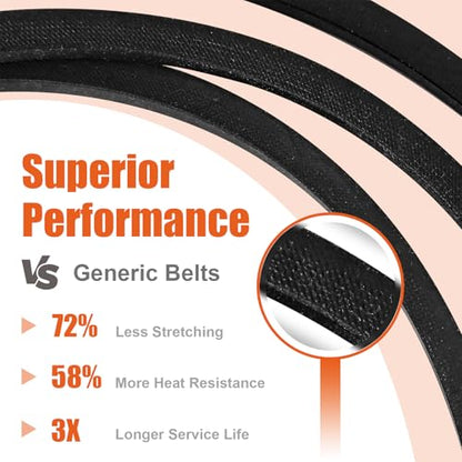 Podoy 405143 Deck Drive Belt 1/2" x 105.5", 46" Mower Deck Belt, 1 Pack