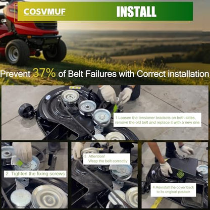 754-0440 Mower Deck Belt 1/2" x 99" for MTD Toro AYP 46" Deck - size: 754-0440 (1/2" x 99")