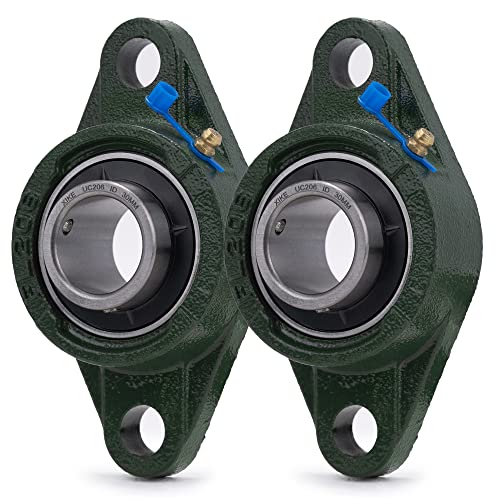 XIKE 2 Pcs UCFL206 Bore 30 mm Pillow Block Flange Mounted Ball Bearings. - size: UCFL206 Bore 30 mm