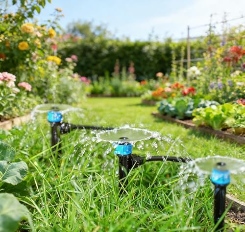 Adjustable 1/4" Drip Irrigation Drippers for Garden Irrigation System,20 PK - size: 20pcs Drip Emitters with Lock Barb