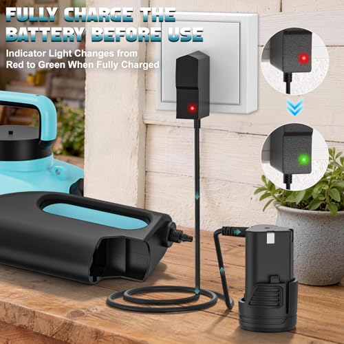 3.2Gal Backpack Sprayer with Separate Battery and Charger Included - color: Sky Blue