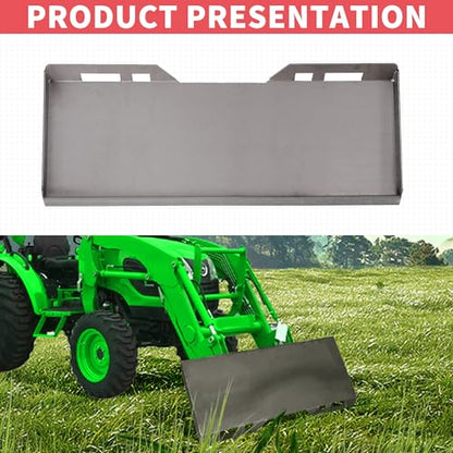 ECOTRIC 1/4" Skid Steer Attachment Plate Compatible with Bobcat Kubota - size: 1 piece 1/4" thick
