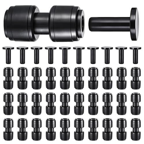 30 PCS Quick Connect 1/4" Drip Irrigation Coupling Fitting - size: 30PCS 1/4" Coupling