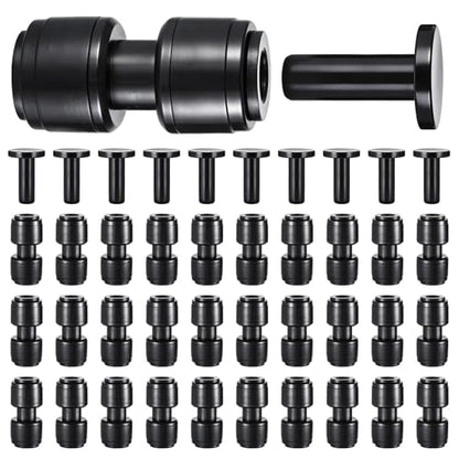 30 PCS Quick Connect 1/4" Drip Irrigation Coupling Fitting - size: 30PCS 1/4" Coupling