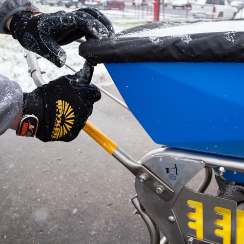 Spyker Winter Weather De-Icing Kit: Ergo-Pro 50 Pound Winter Spreader with 5 Pound Handheld Spreader