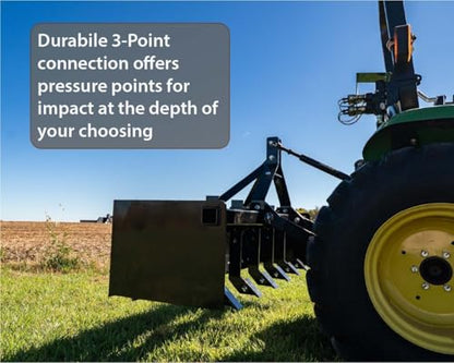 Impact Implements® 72" Box Scraper 3-Point Attachment for Cat-1 Tractors