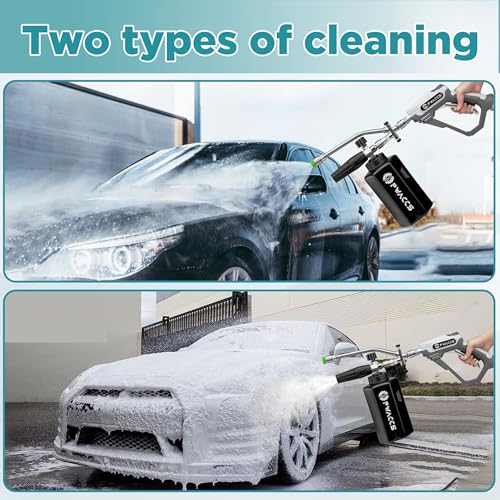 PWACCS Pressure Washer Foam Gun with Dual Connector, 1.5 Liter
