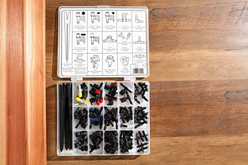Orbit 69500 92-Piece Drip Irrigation Assortment Kit, Black