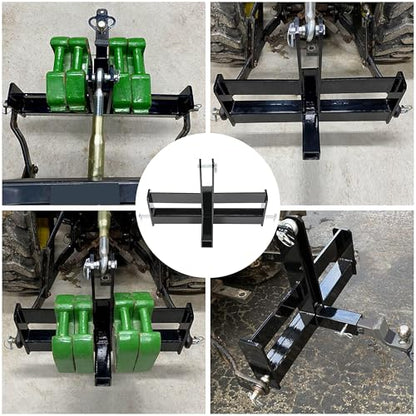 ECOTRIC 3 Point Trailer Receiver with Suitcase Weight Brackets Category 1