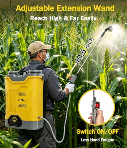 4.76-Gal Battery Powered Backpack Sprayer Compatible with DeWalt 20V MAX