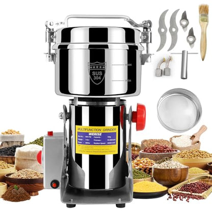Grain Mill Grinder Electric Flour, 750g Corn Fine Powder Grinder - size: 750g