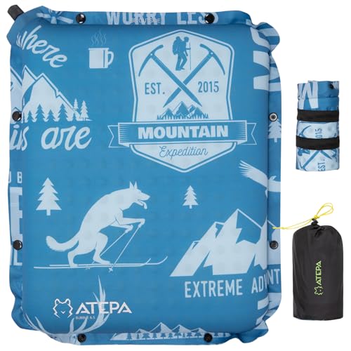 ATEPA Inflatable Seat Cushion - color: XL - 1 Pack Bluetrail