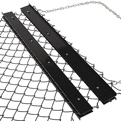 Yard Tuff Steel Drag Harrow/Field Leveler for ATV, UTV & Tractor with Front Tray, 5' x 4'