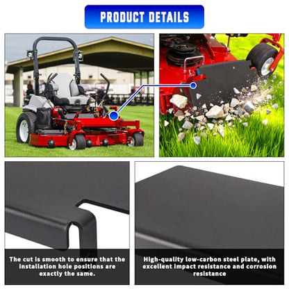 Mower Chute Blocker Plate Compatible with Exmark Lazer Z 48" 52" 60"