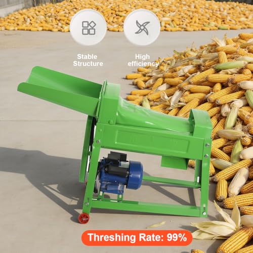 LALABU Electric Corn Sheller Machine 480W Heavy Duty Corn Stripping Machine