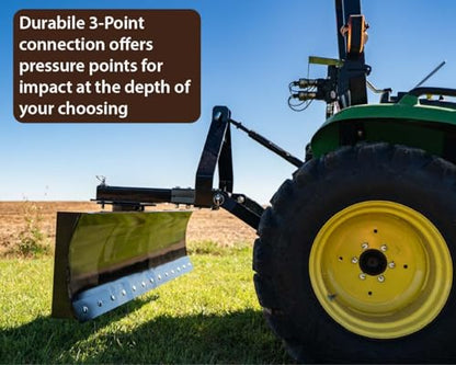 Impact Implements® 72" Grading Blade 3-Point Attachment for Cat-1 Tractors