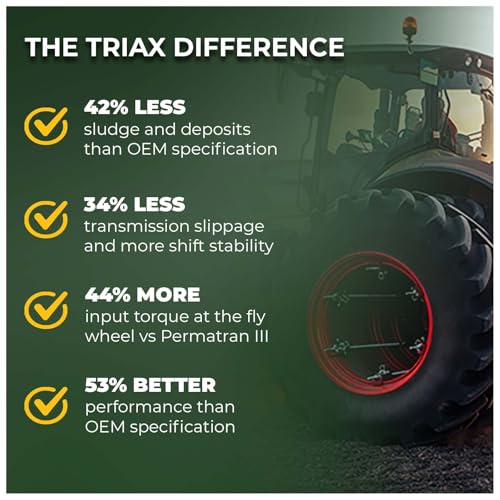 TRIAX Agra UTTO Supreme Universal Full Synthetic Tractor Hydraulic Transmission and Wet Brake Oil, All Season, Replaces 99% of OEM Tractor Fluids, Arctic Grade -52 F Cold Flow (5 Gallon) - size: 5 Gallon