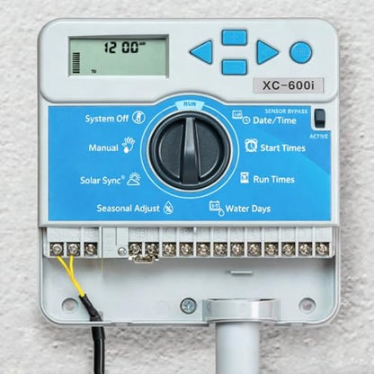 Compatible with Hunter X-Core XC600i Indoor Sprinkler Timer, 6 Zone Irrigation Controller, Indoor Lawn & Garden Watering System, Easy Program, No Wi-Fi Required