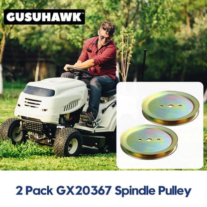 2 Pack GX20367 Pulley Replace John Deere GX20367 UC23728 for 42" - color: A14 2x GX20367