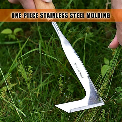 Crack Weeder Sickle Gardening Tool Weed Puller Weeding Tools for Garden (Orange) - color: Orange