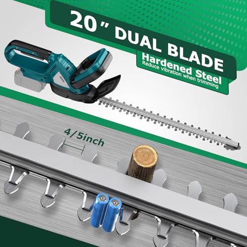 Cordless Hedge Trimmer for Makita 18V Battery, Electric Bush Trimmer