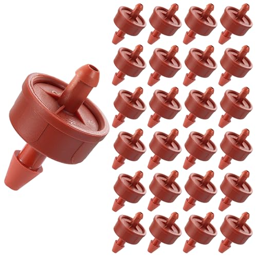 200Pcs 2GPH Pressure Compensating Drippers for 1/4" Tubing - color: 2 GPH 30PCS