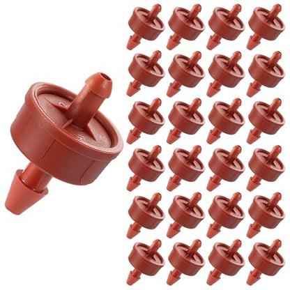 200Pcs 2GPH Pressure Compensating Drippers for 1/4" Tubing - color: 2 GPH 30PCS