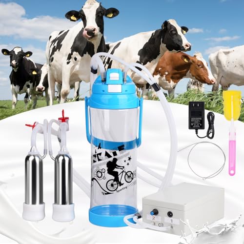 3l Electric Milking Machine for Cow| Pulsation Vacuum Pump| Save Labor