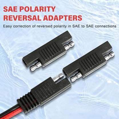 SAE Battery Alligator Clips Wire Harness with On/Off Switch 10ft/3m 12AWG, 12V Alligator Clips with Wires for Sprayer Parts, Sprayer Pump, Battery Charger, Solar Power Charging Extension Cable - size: 10FT 12AWG - 1Pack