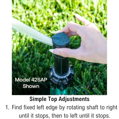 Rain Bird 42SASPG Gear Drive Rotor, Full Circle, 26-38 Feet