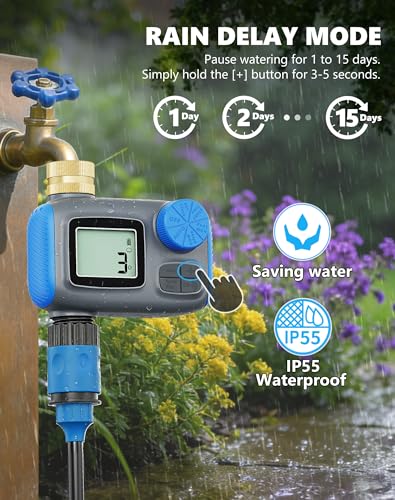 Sprinkler Timer with Brass Swivel, Hose Timers for Watering - size: 1 Outlet