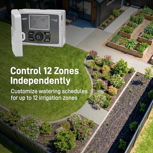 Orbit B-hyve Smart Indoor/Outdoor Sprinkler Controller - 12-Zone - App Controlled Smart Controller with Custom Irrigation Schedules - Weatherproof Multi-Zone Sprinkler System - 57950 - size: 12-Zone