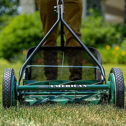 American Lawn Mower 16-inch 7-Blade Push Reel Mower + Sharpening Kit