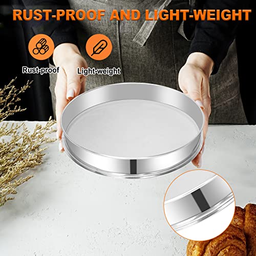 Sidasu Vibrating Sifter Mesh Screen Stainless Steel Vibrating Sieve Mesh Screen 40 Mesh for Dia 19.6" Automatic Powder Sifter Machine - size: 40 mesh