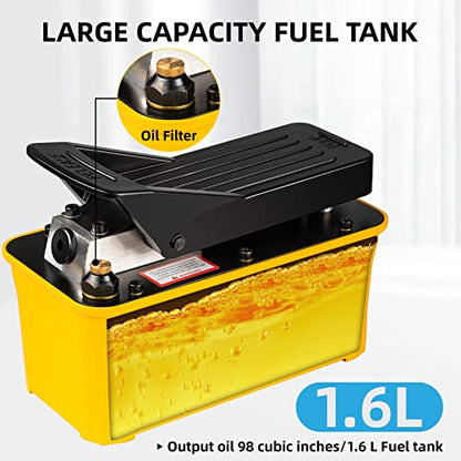 Air Hydraulic Pump 10,000PSI, Air Hydraulic Foot Pump