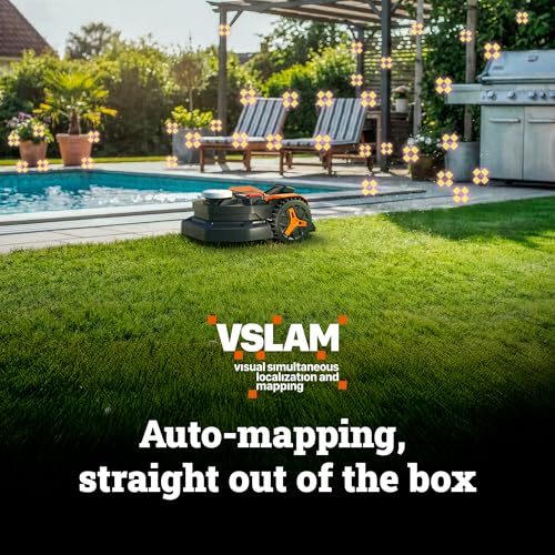 WORX Robot Lawn Mower for 1/4 Acre, No Perimeter Wire, WR310
