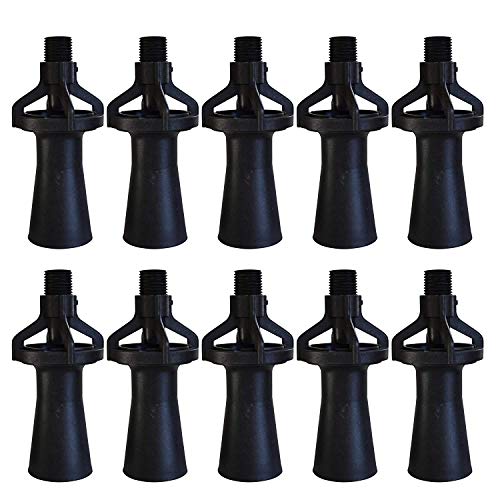 Eductor Nozzle - BSPT Fluid Mixing Eductors - Glass Reinforced Polypropylene - Minimal Maintenance and Clog Resistant Tank Mixing Agitation Nozzles - 3/4 inch (10 Count) - size: 3/4"BSPT, style: 10 Count