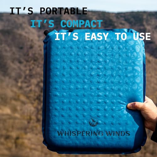 Whispering Winds Inflatable Seat Cushion - color: Blue - 1pack, size: Large