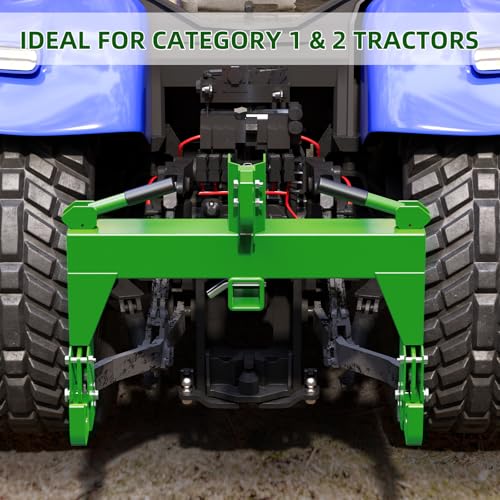 PeakPursuit 3000LBS 3 Point Quick Hitch,Green - color: Green