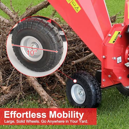 Wood Chipper Shredder Mulcher, 3-Blade Disc Cutter