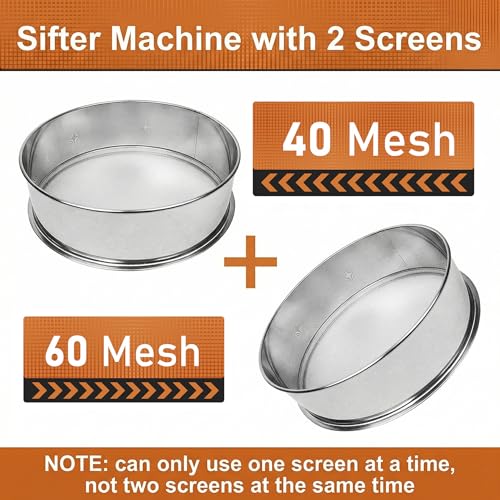 Sidasu Automatic Vibrating Sieve Shaker–40&60 Mesh Flour Sifter - size: Sifter Machine(40+60 mesh)