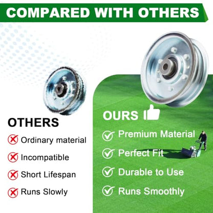 Idler Pulley 756-04280 756-04280A Fits for MTD Cub Cadet Troy Bilt I1042 LTX1042 LTX1040 CC800 760ES TB WC33 XP SP33HW Lawn Mower - color: 756-04280A 756-04280