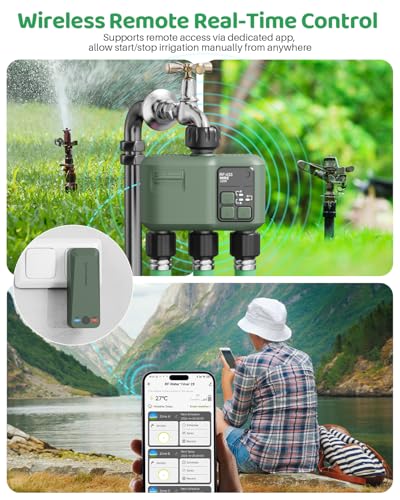 WiFi Water Timer 3 Zone for Garden Hose - size: 3 Outlet